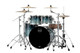 Mapex Saturn Maple/Walnut Hybrid 4-piece Rock Shell Pack in Teal Blue Fade SR529XURJ