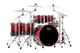 Mapex Saturn Maple/Walnut Hybrid 5-piece Studioease Shell Pack in Scarlet Fade SR628XURQ