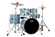 Mapex Venus 20" 5pc Fusion Complete Drum Set in Aqua Blue Sparkle VE5294FTCVJ