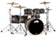 PDP Concept Series 7-Piece Maple Shell Pack, Satin Charcoal Burst PDCM2217SCB