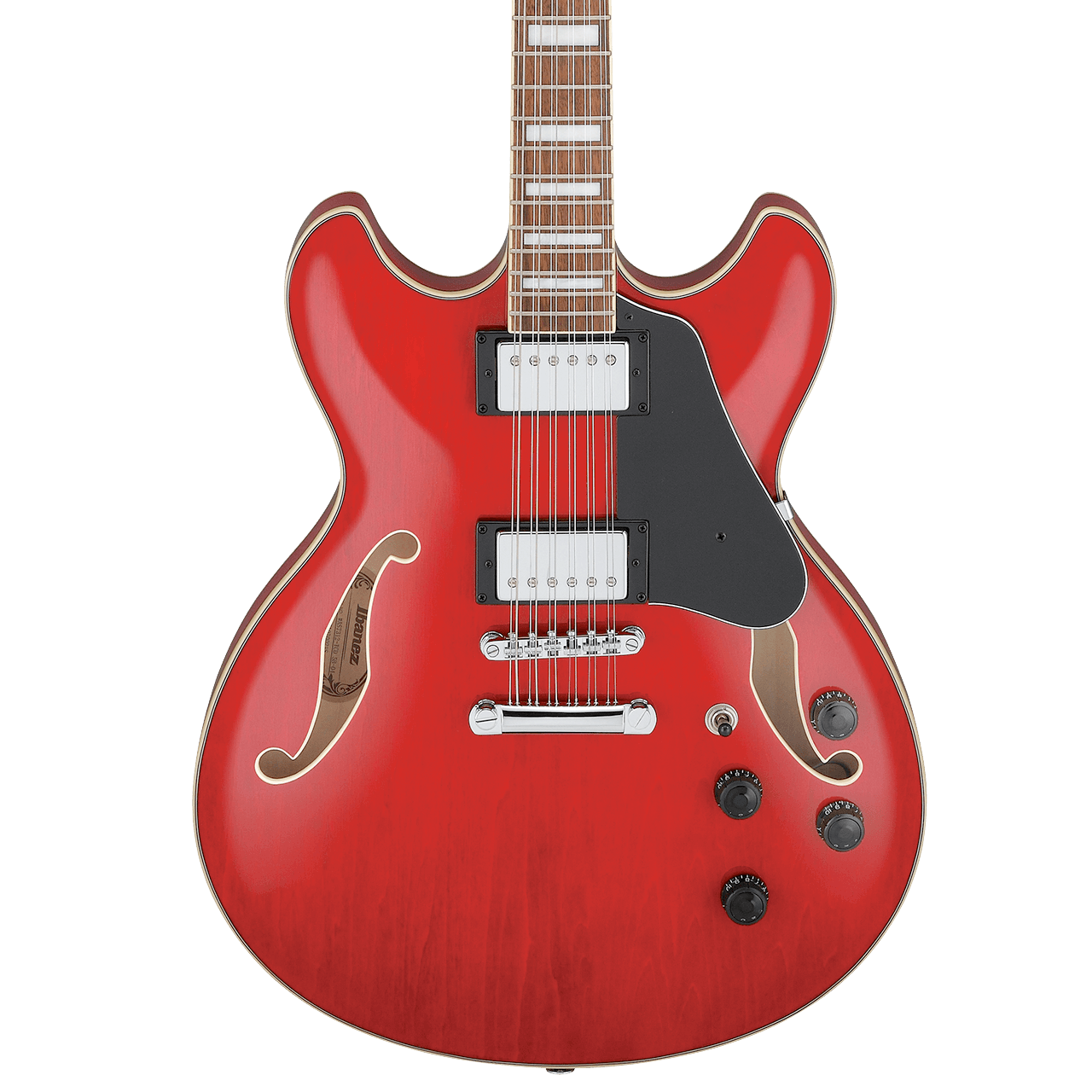 Ibanez Artcore AS7312 Semi-hollow 12 String Electric Guitar in Transparent Cherry Red