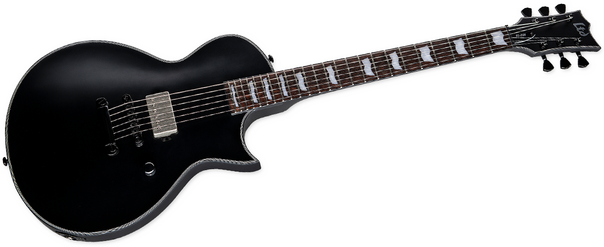  ESP LTD EC-201 6 String Electric Guitar, Black Satin LEC201BLKS 