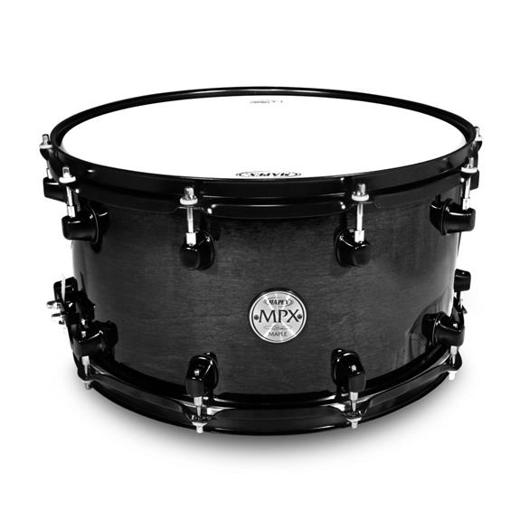 Mapex MPX Series Maple 14x8 Snare Drum Transparent Black Finish MPML4800BMB