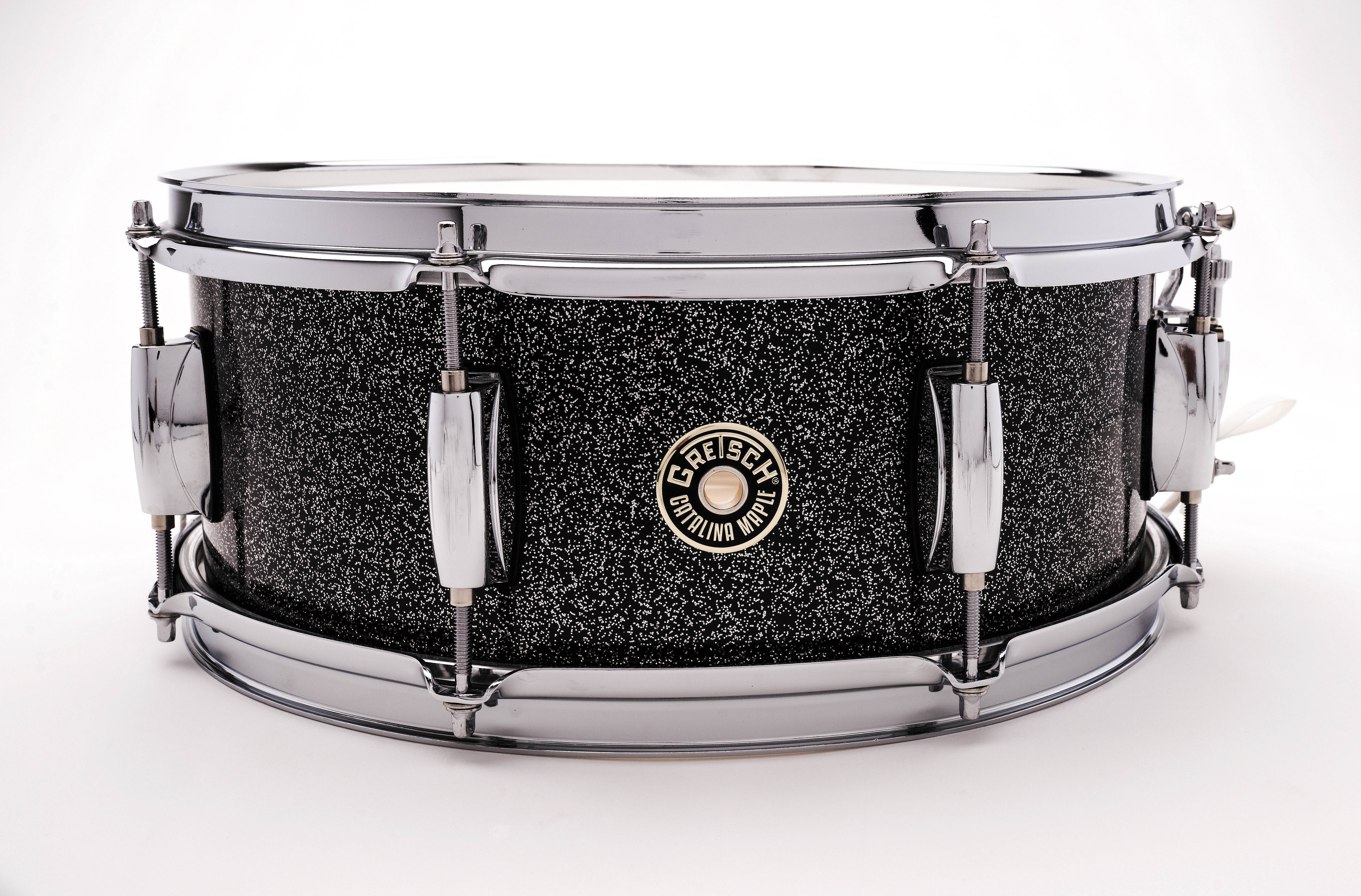 Gretsch Catalina Maple 5.5x14 Snare Black Stardust Drum CM1-5514S-BS