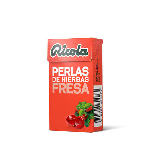 Ricola perlas sin azúcar 25 g fresa