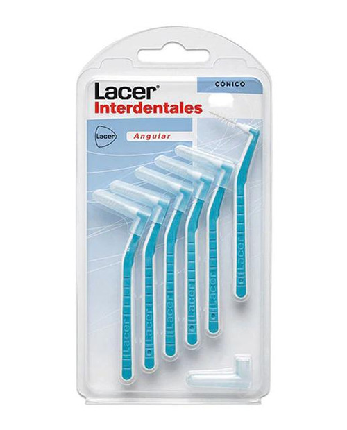 6 cepillos interdentales cónico angular lacer