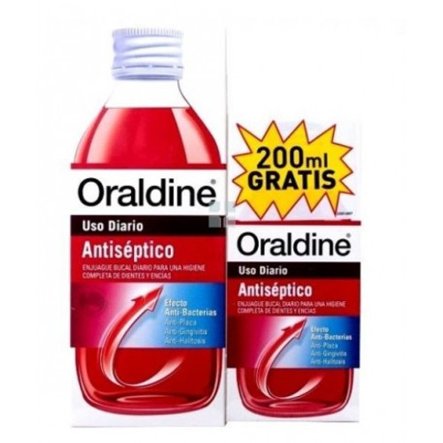 Oraldine antiséptico pack 400 mL +200 mL