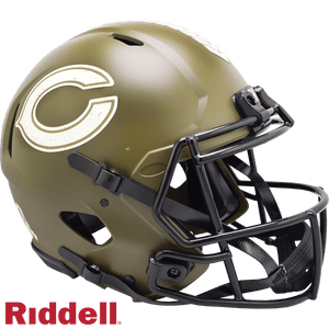 Chicago Bears Helmet Riddell Authentic Full Size Speed Style Salute To Service 2022 Z157-9585563196