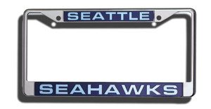 Seattle Seahawks License Plate Frame Laser Cut Chrome Z157-9474640262