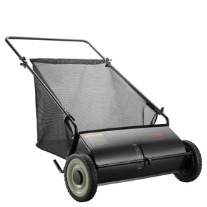Push Lawn Sweeper, 26-inch Leaf & Grass Collector, Strong Rubber Wheels & Heavy Duty Thickened Stee E415-ST7CUFT26INCHTUA4V0