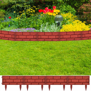 Lawn Divider with Brick Design 11 pcs A949-141257