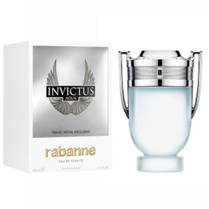 PACO RABANNE INVICTUS AQUA 3.4 EAU DE TOILETTE SPRAY FOR MEN. Z991-PACO65107891A