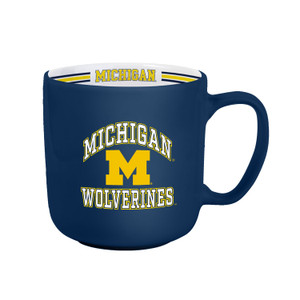 Michigan Wolverines Coffee Mug 15oz Stripe Design Z157-9738115359