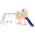Outdoor Playset Pine Solid Pine Wood Large Durable A949-3156892
