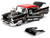 1957 Chevrolet Bel Air Black with Red Top "Pete's Auto Body: Black Widow" "Bigtime Muscle" Series 1 F977-JA30533