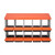 2 Tiers Chicken Nesting Boxes, 10 Compartments, Metal Egg Laying Boxes with Protective Collection L E415-JSCDX3045INCT4Y3W002V0