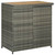 Bar Set Grey PE rattan, steel, solid acacia wood A949-313474