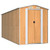 Garden Shed Light Brown Galvanized Steel Large Garden Shed A949-3147474