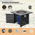 Square Propane Fire Pit Table with Lava Rocks and Rain Cover - Color: Black D681-NP10459