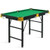 47 Inch Folding Billiard Table with Cues and Brush Chalk -Green - Color: Green D681-SP36565GN