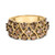 10K Yellow Gold Plated .925 Sterling Silver 3.0 Cttw Champagne Diamond Multi Lattice Band Ring - Si N162-023343R700