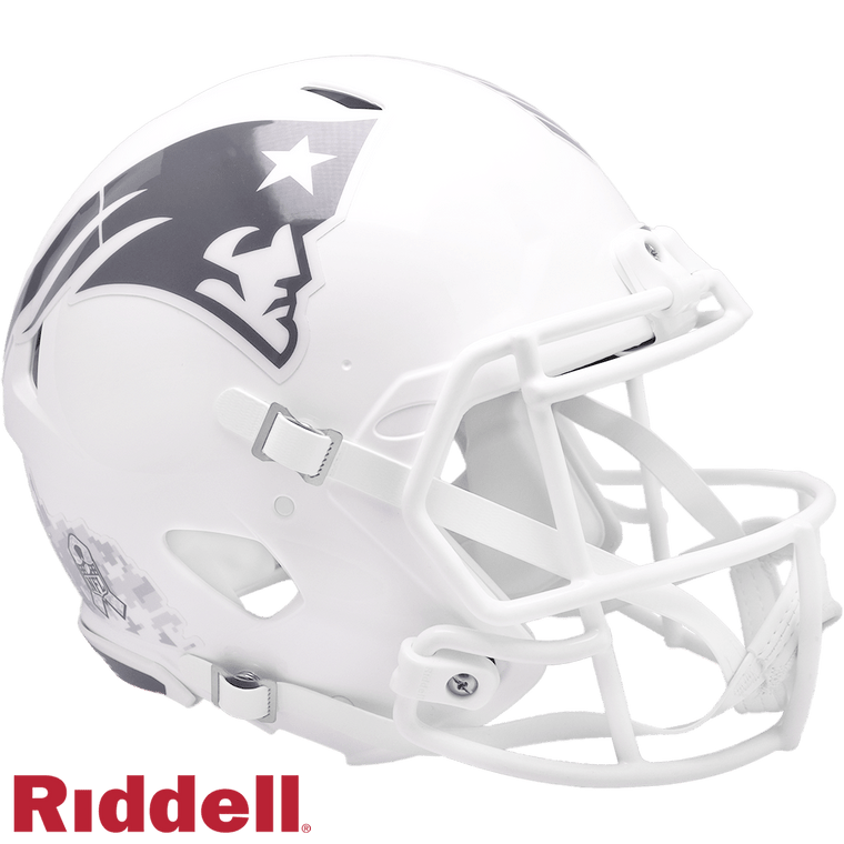 New England Patriots Helmet Riddell Authentic Full Size Speed Style Salute To Service 2024 Z157-9585500243