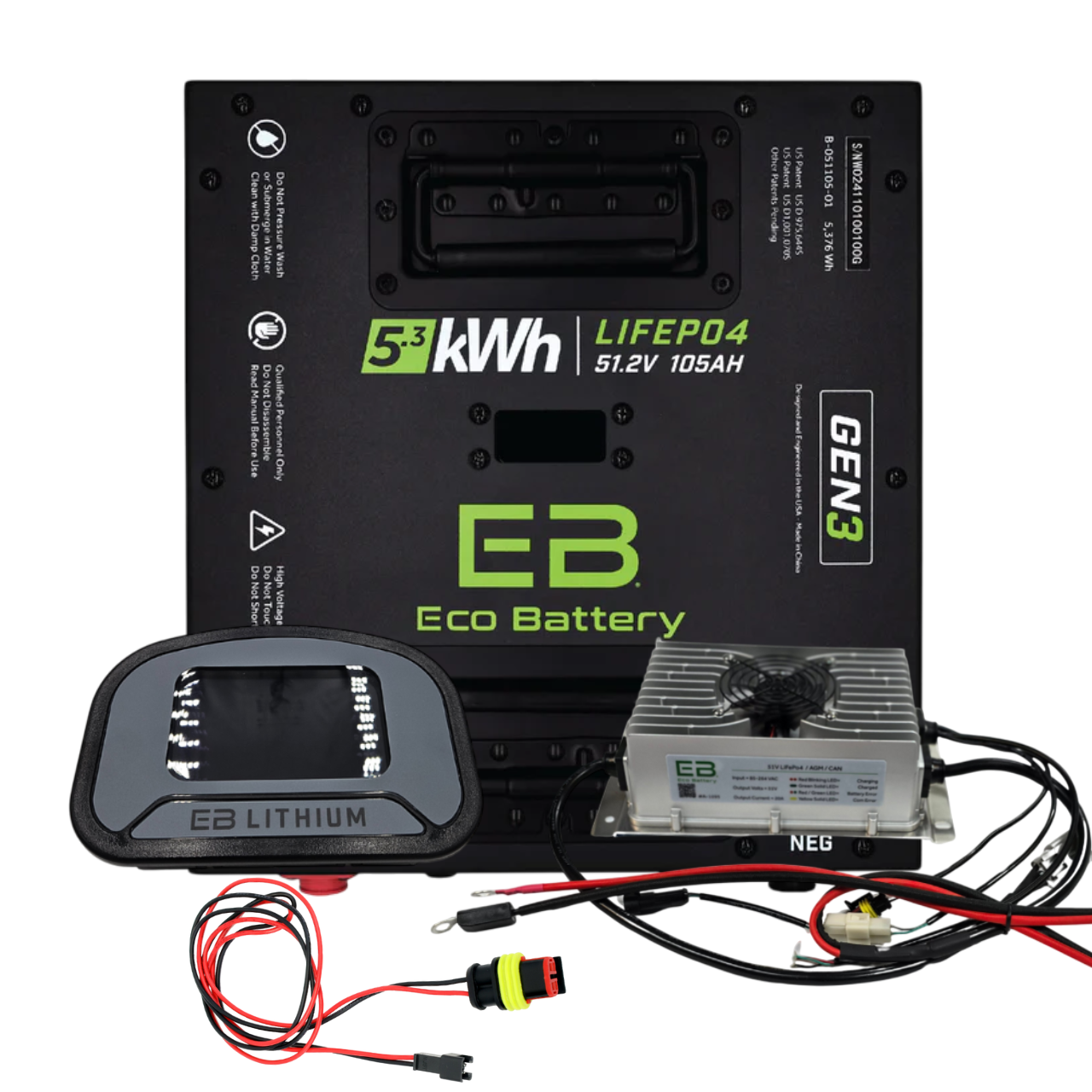 ihika　0705 Eco Battery 48-51V 105aH 