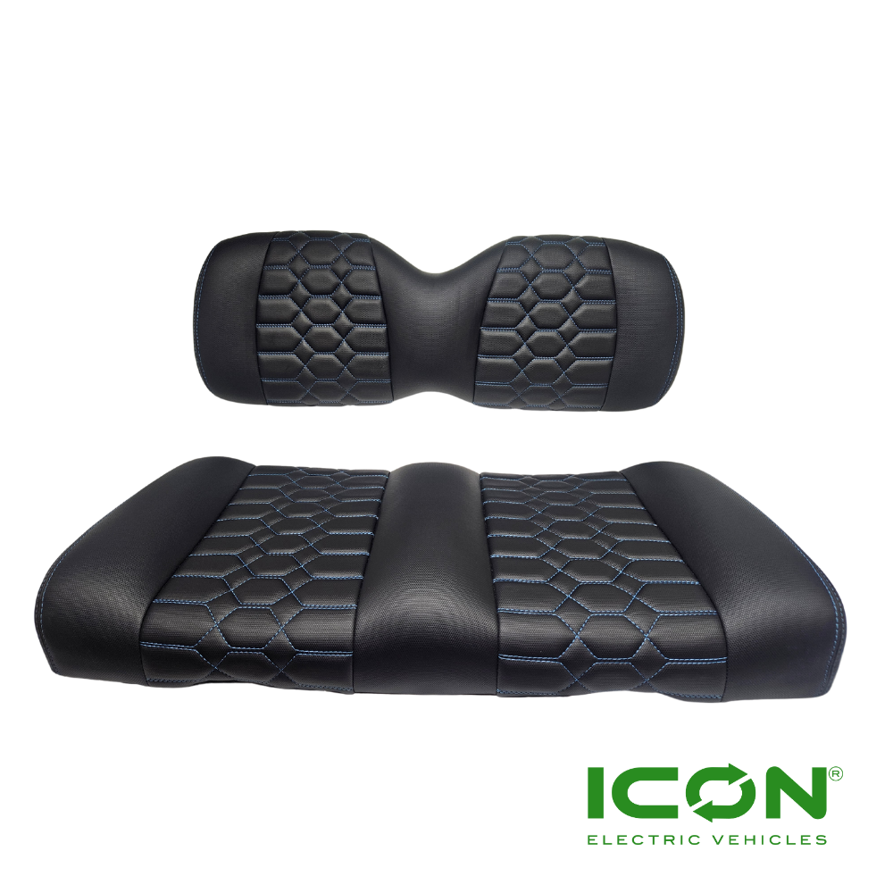 ICON Black Comfort Custom Seat Cool Touch Base with Lando Pattern and ...