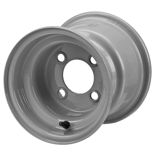 Revenge 8" Gray Steel Golf Cart Wheel (No Offset), ISL-90081