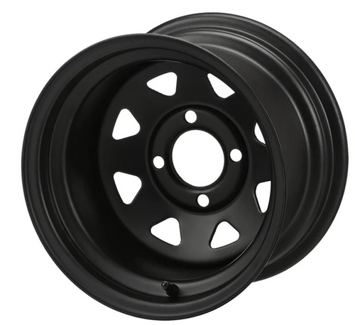 Revenge 12" Black Steel Golf Cart Wheel 2:5 Offset, ISL-10021