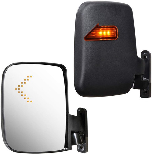 Universal Golf Cart Turn Signal Side Mirrors Set, ACS-101