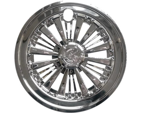 10" Chrome Golf Cart Wheel Cover Medusa, WT-500-CWKO-D1