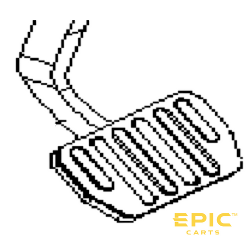 Brake Pedal for EPIC E40FX Golf Carts, BRAK-EPFX501, 3304030509