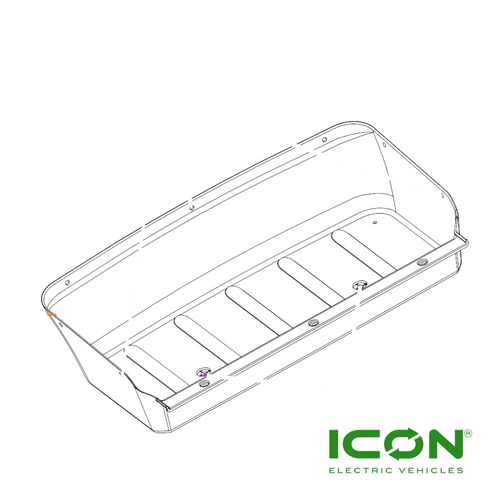 Golf Bag Plate for ICON Golf Carts, BD-726-IC, 3.02.011.300017, 3.201.16.010027