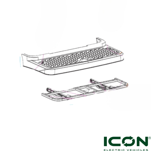 Caddie Padel Kit for ICON Golf Carts, ST-769-IC, 5.01.001.00021, 2.08.005.000005