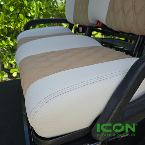 ICON Two Tone Premium Pebble and White Custom Seat Cool Touch Base with ...