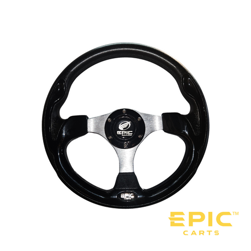 320mm Steering Wheel for EPIC E40, E40L, E40F, E40FL, E60, E60L and ICON i40X, i60LX Golf Carts, SR-EP606-IX, SR-EP606, 3101052594