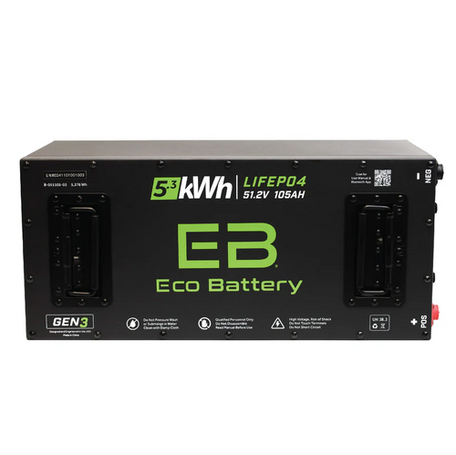 Eco Battery 48-51V 105Ah LifePo4 Lithium Golf Cart Battery "Skinny", BTRY-739