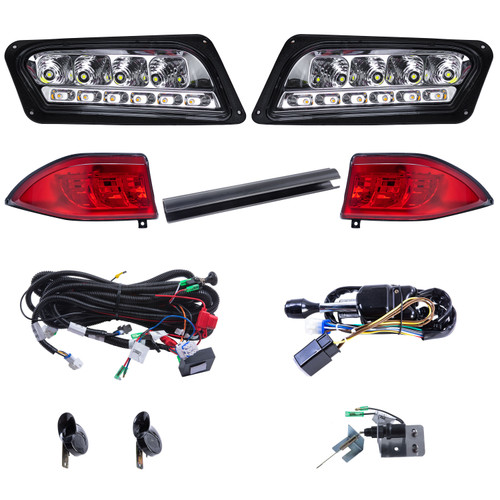 12-48 Volt LED Deluxe Light Kit for Club Car Tempo Golf Carts, LIGHT-L3001D