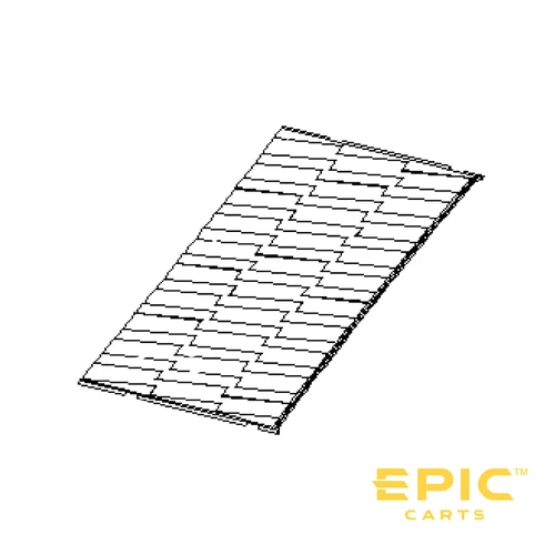 Rear Floor Mat for EPIC E40FX, E60FX Golf Cart, BD-EPFX436, 3408013731