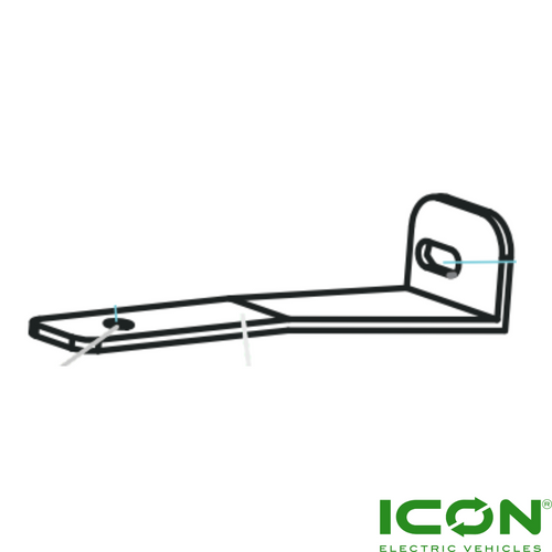 Passenger Side (Right) Cooler Mounting Plate for ECO by ICON, ICON EV Golf Carts, GP-721-IC, 2.01.004.000325, 2.03.101.100079