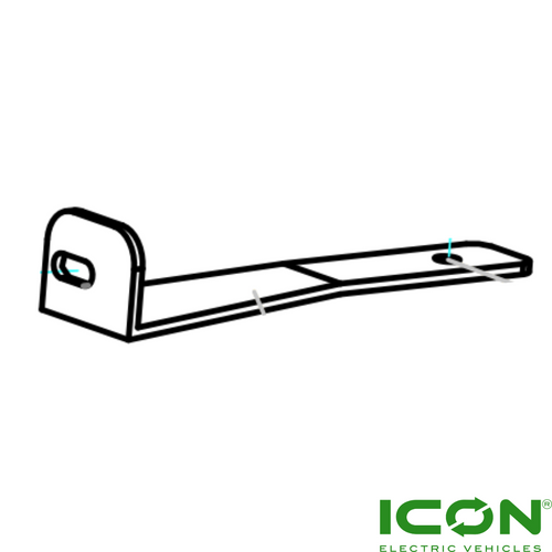 Driver Side (Left) Cooler Mounting Plate for ECO by ICON, ICON EV Golf Carts, GP-720-IC, 2.01.004.000282, 2.03.103.100133