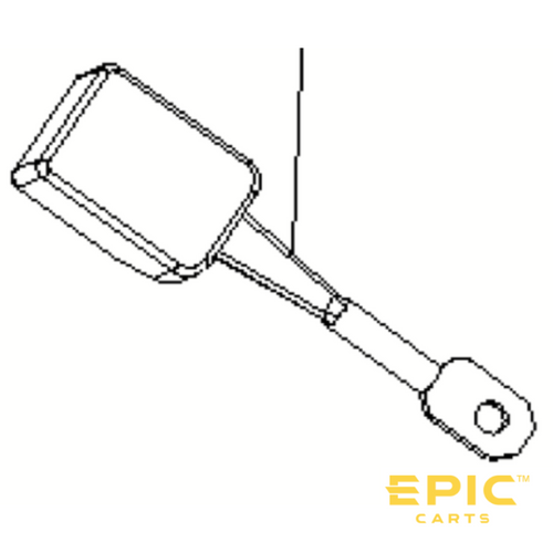 Seat Belt Buckle for EPIC E40FX Golf Carts, ST-EPFX976, 3108092017