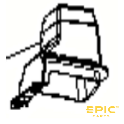 Rear Post Lower Cover Left (Driver) for EPIC E40FX Golf Carts, BD-EPFX459, 3408013728