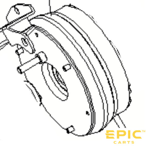 Electric Motor Brake for EPIC E40FX Golf Carts, BRAK-EPFX514, 3600003349