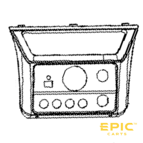 Button Panel for EPIC E40FX Golf Carts, BD-EPFX485, 3401014221