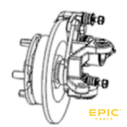 Passenger Side (Right) Spindle Assembly for EPIC E20, E60, E40, E40L, E40FL, E60L Golf Carts, SR-EP633, 3101065048 Passenger Side (Right) Spindle Assembly for EPIC E20, E60, E40, E40L, E40FL, E60L Golf Carts, SR-EP633, 3101065048