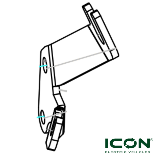 Shift Cable Bracket for ICON Gas  G40, G40L, G60, G60L Golf Cart Models, AXEL-810-ICG, 3.206.04.000189