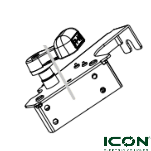 Main Shift Gear Lever Assembly for ICON Gas G40, G40L, G60, G60L Golf Cart Models, BD-322-ICG, 3.03.002.000110, 3.202.16.030156