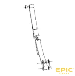 Leaf Spring Assembly for EPIC E40FX Golf Carts, SUS-EPFX238, 3102032050, 3102035166